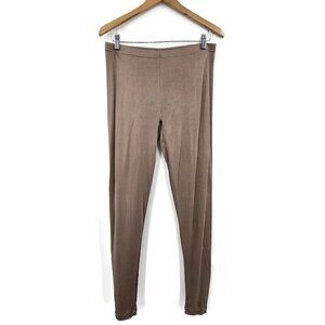 NWOT Hessnatur Silk Pants Womens 14/16 Taupe Brown Base Layer